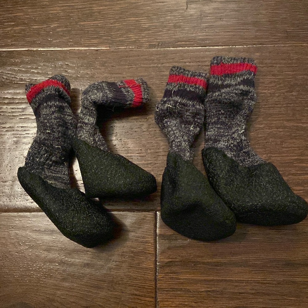 3/$20 Rubber coated dog socks /boots
